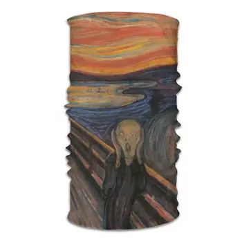 Kliedziens Edvard Munch Burvju Šalli Uz Kakla, Sejas Maska Modes Kakla Siltāks Mākslinieks Bezšuvju Galvas Apsējs Nepievelk Putekļus Cepures Riteņbraukšanas Pārgājienu