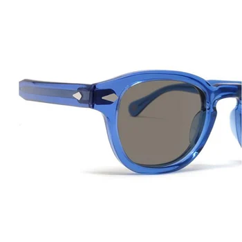 Džonijs Deps Polarizētās Saulesbrilles, augstākās kvalitātes Acetāta Rāmis Vīriešu un Sieviešu Modes Luksusa Zīmola vintage drivering Saules Brilles 006