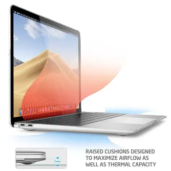 I-BLASON Par MacBook Air 13 Gadījumā 2018. Gadam Atbrīvot A1932 ar Retina Displeju, der Touch ID i-Blason Gluda Skaidrs Marmora Cietos vākos