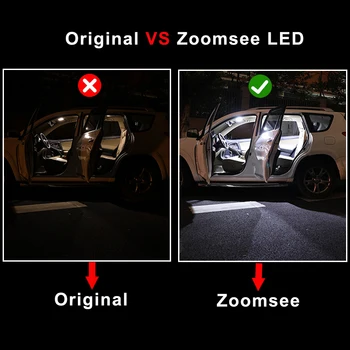 Zoomsee 8Pcs Canbus Par Renault Megane IV 4 MK4 2016. Līdz 2018. gadam Transportlīdzekļu Spuldzes LED Iekštelpu Interjera Dome Kartes nolasīšana Bagāžnieka Gaismas Komplekts