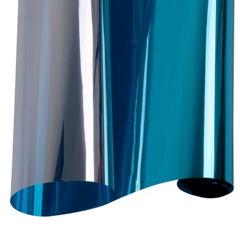 HOHOFILM 90cmx300cm Spoguļu Logu Plēves Stikla Līmi, Uzlīmes krāsainas Atstarojošs Viens veids, saules apdegumiem, Stikla Uzlīme mājas logu toni