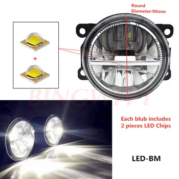 2gab/pāri Miglas Lukturi Montāža LED miglas lukturis Par Subaru Crosstrek 16-17 Impreza 12-15 WRX STI. GADAM XV Crosstrek 13-14