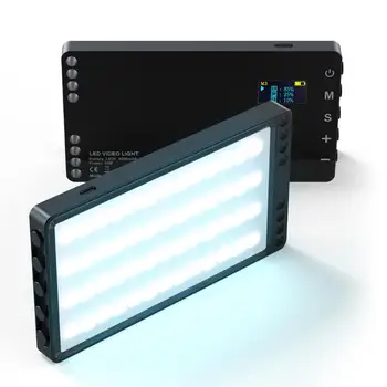 Rechargable RGB Video Gaisma Portatīvā Krāsains Fona LED Panelis ar DSLR Kameras Stiprinājums Foto Studija Foto Tiktok