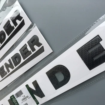JDM Stila Auto Uzlīme Uz Land Rover DEFENDER Vēstuli, Emblēmu Asti Aizmugures Bagāžnieka Auto Stils Pielāgošanas Priekšējā Pārsega Apakšējā Auto Uzlīmes