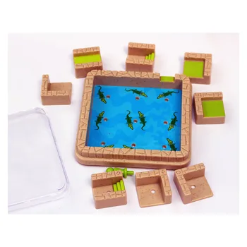48 Problēmas Rotaļlietas IQ Mācību Smart Board Games Maz Krokodila Labirints Piedzīvojumu Izglītības Puzzle CILMES Rotaļlietas Bērniem Dāvanu