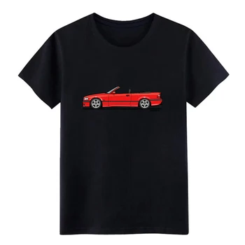 Vīriešu 3. Sērijas E36 Sarkans Kabriolets t kreklu Dizainu Īsām Piedurknēm ar apaļu Kakla Normāls Gudrs Ēku Vasaras Stila Jaunums krekls