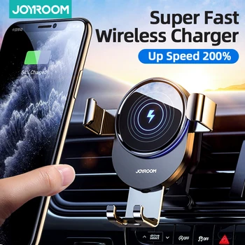 JOYROOM 15W Auto Ātru Bezvadu Automašīnas Lādētājs iPhone 12 Pro Max XS Samsung Galaxy S7 S8 S9 S10, Ņemiet vērā, 9 Smart Turētājs Huawei