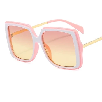 Jaunu Vintage, Saulesbrilles Sieviešu 2020. Gadam Kvadrātveida Balts Modē Brilles Modes Toņos Luksusa Metāla Rāmja Saulesbrilles Dāmas UV400
