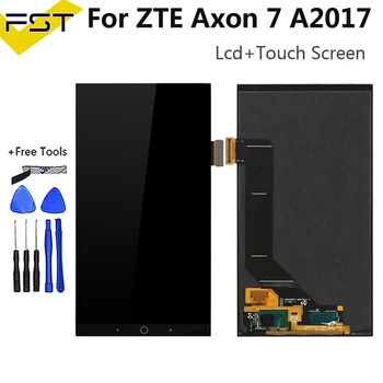 Par ZTE Axon 7 LCD A2017 A2017U A2017G Displejs, Touch Screen Digitizer Aseembly Nomaiņa Axon7 Par Axon 7 A2017 LCD