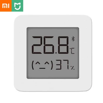 Xiaomi Mijia Smart Termometrs 2 Bluetooth Higrometru Bezvadu Elektriskais Ciparu Thermograph Ar Mijia app LCD laika apstākļu stacijas