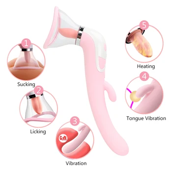 Nepieredzējis Dildo Vibratoru Multispeed Licking Clit Dzelksnis Massager Pieaugušo Produkti Klitora Stimulācija Flirting Seksa Rotaļlietas Sievietēm
