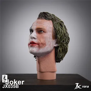 Noliktavā JXTOYS-035 1/4 Mēroga Vīriešu Attēls Piederumu Dark Knight Joker Vadītājs Sculpt Griešanai Modelis 12
