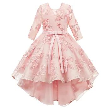 Bērnu Mežģīnes Tutu Princešu Kleitu Par Meiteni, Eleganti Izšuvumi, Ziedu Birthday Party Girl Dress Baby Meiteņu Drēbes 3-10 Gadiem
