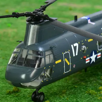Pre-built 1/72 CH-46 Jūras Bruņinieks vidēja lifts tandem-rotoru transporta kravas helikopteru kolekcionēšanas hobijs gatavo plastmasas modeli