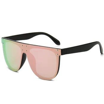 KAS CUTIE 2020. gadam Lielgabarīta Vintage Pink Spogulis Saulesbrilles Sieviešu Zīmola Dizaina Laukumā Leopard Rāmis Retro Saules Brilles Toņos S149