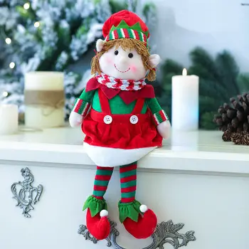 Modes Ziemassvētku Kulons Plīša Elfs, Elfi Lelles, Rotaļlietas, Eglīšu Rotājumi, Jaunā Gada Dāvanas, Ziemassvētku Dekori