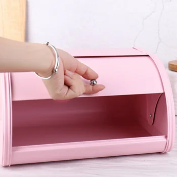 Metāla maizes kaste miskastes virtuves uzglabāšanas kaste ar roll segtu virtuves piederumi glabāšanas kaste ar logo XH8Z