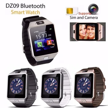 Valkājamas Ierīces DZ09 bluetooth smart skatīties uz android tālrunis atbalsta SIM/TF Multi valodas vīriešu sieviešu bērnu sporta pulkstenis