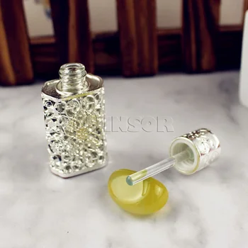 4gab/daudz 3ml Antiqued Metāla Smaržas Pudele Arābu Stila Ēteriskās Eļļas Doterra Konteineri Sakausējuma Royal Stikla Pudeles Kāzu Dāvanu