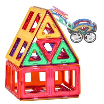 Regulāra Izmēra Dizainers Uzstādīts Magnētisko Celtniecības Bloki Izglītības Magnētisko Flīzes Komplekts ar Magnētisko Celtniecības formas Rotaļlieta, kas noteikts bērniem