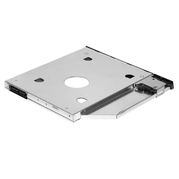 2nd HDD Caddy 9.5 mm SATA Uz SATA Alumīnija SSD Disks Gadījumā, DVD, CD-ROM Gadījumā Dell E6400 Klēpjdatoru Grāmatiņa