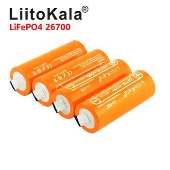 LiitoKala Lii-40E 3.2 V 26700 uzlādējams LiFePO4 4000mah akumulators litija šūnu 24V e-velosipēds, powe +DIY Niķeļa plāksnēm,