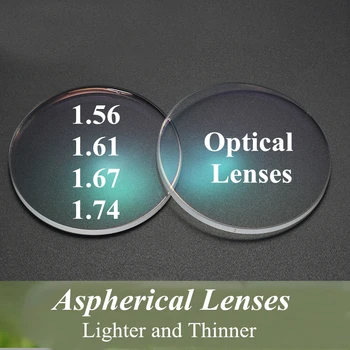 1.61 1.56 1.67 1.74 Indekss Optisko Tuvredzība vecuma tālredzība Recepšu Asfēriskie Brilles Lēcas Vienotu Redzējumu HMC CR39 Sveķi