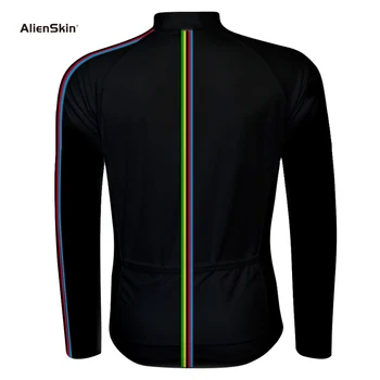Alienskin melnā un baltā krāsā ar garām Piedurknēm Pro Velosipēdu Svīteri Mtb Ceļu Apģērbu, Velosipēdu Maillot Ciclismo Sportwear Velosipēdu Krekli 6576