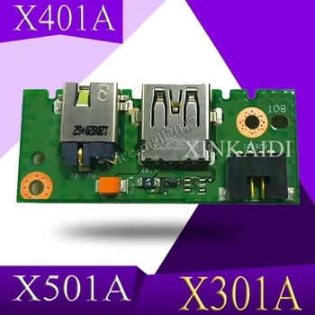 XinKaidi X401A_IO VALDES REV2.0 ASUS X301A X401A X501A Power Board Klēpjdatoru Audio USB IO Valdes Saskarnes panelis, Pārbaudīta Arī