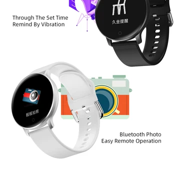 Fitnesa Vīriešiem Smart Skatīties Sieviešu Sporta Aproce sirdsdarbība Bluetooth Foto Miega Monitors IOS Android Kārtu Viedo Smartwatch