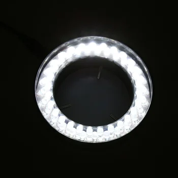 56 LED Regulējams Gredzens Gaismas lampa Lampas STEREO TĀLUMMAIŅAS Mikroskopa MUMS Plug ES Plug