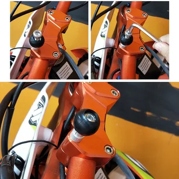 Motocikla Stūres Skava Bāzes 1 collu 25mm bumbu ar M8 Skrūves ram mount gopro rīcības kameras, mobilā tālruņa viedtālrunis