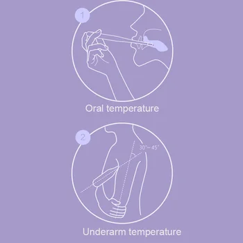 Xiaomi LCD Digitālo Termometru Mutē Underarm Temperatūru Uzrauga Sensors Bērnu Bērniem Pieaugušo Klīnisko Atklāšanā