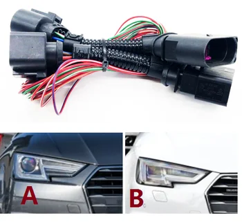 HID LED Lukturi, kas Savieno vadu josta matricas Lukturu Adapteri Audi A4/B9 Lukturu konversijas līnijas