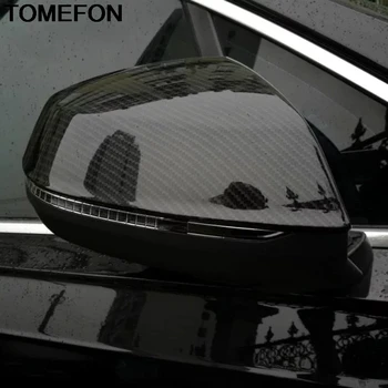 TOMEFON Ārējie Audi Q7 2016 2017 2018 Sānu Durvis Atpakaļskata Spogulī, Dekoratīvo Vāku Apdare Ar Pagrieziena Gaismas ABS Chrome