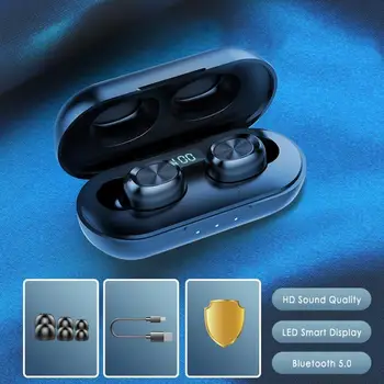 TWS Bluetooth 5.0 Austiņas Bezvadu Austiņas Ar Mikrofonu, Sporta Ūdensizturīgs Mini Earbuds Austiņas IOS Android