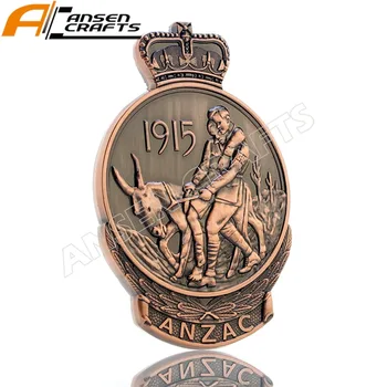 Anzac Gallipoli Kampaņu Piemiņas 1915 Austrālijas Zelanian Militāro Plāksne Medaljons Medaļu