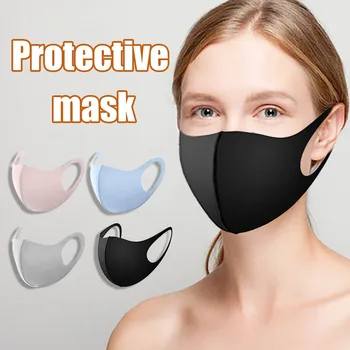 Melns Mutes, Sejas Maska Maska Atkārtoti Lietojamā Maska Mazgājams Mascarillas Sejas Aizsargu Sejas Masku Masque