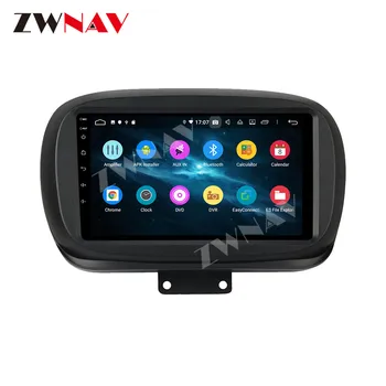 4G+128GB Android 10 Auto multimedia Player Fiat 500 X-2019 GPS navigācijas Auto stereo radio, magnetofons galvas vienības