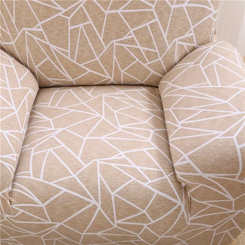 Ģeometrisko Līniju Drukas Spandex Elastīgās Slipcovers Aizsardzības Sofa Cover Stiept All-inclusive Dīvāns Vāks Dzīvojamā Istaba