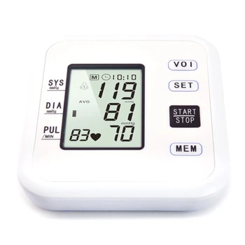 Medicīnas Automātiska Digitālā augšdelma asinsspiediena Monitors BP Kamertonis Metru Roku Sphygmomanometer Tensiometer Arteriālais Spiediens