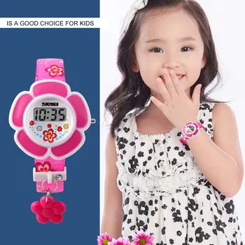 Jauki Bērni Pulksteņi Modes Ziedu Gudrs Bērni Skatās Multfilmas Silikona Digitālais Rokas Pulkstenis Bērniem Zēni Meitenes Rokas Pulksteņi, Dāvanu