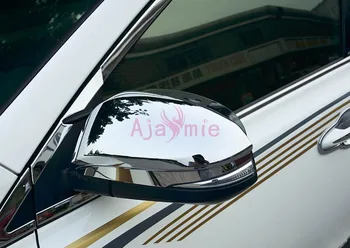 Chrome Auto Stils Durvīm Spoguļi Vāka Pārklājums Atpakaļskata Melns, Panelis, Rāmis 2016 2017 2018 