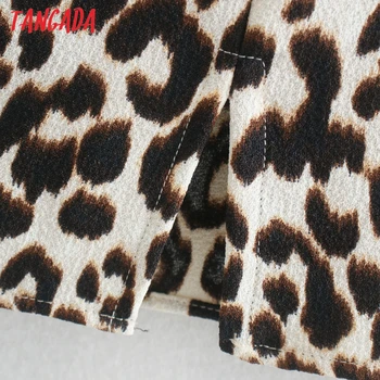 Tangada 2020 rudens ziemas sievietes leopard sexy kleita Dāmas mini Kleita Vestidos 2W46