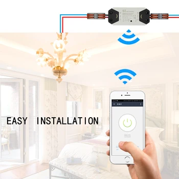 DIY WiFi Smart Gaismas Slēdzis Universālais Slēdzis Smart Dzīves APP Tālvadības pults Darbojas ar Alexa, Google Home Smart Home Automation