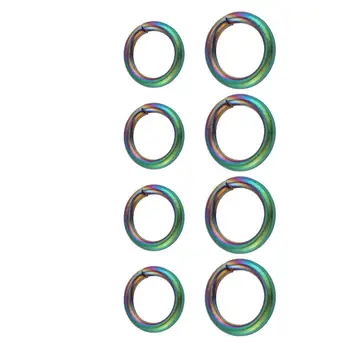 100pcs/daudz 3/4/5/6 mm Nerūsējošā Tērauda Varavīksnes Krāsu Atvērts Lekt Gredzeni Split Ring DIY Rotaslietas Secinājumi Accessiories