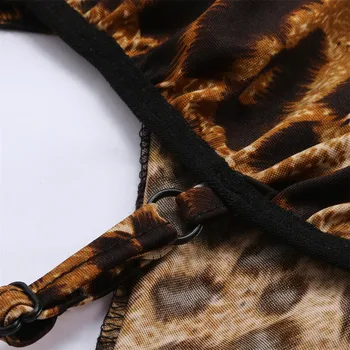 Sieviešu Leopard Pidžamas Komplekts Satīna Sexy Linga Apgriezts Cauruļu Topi, Tank Šorti Sleepwear Pajama Komplekti Dāmas Pyjama Femme #T5P