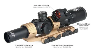 Canis Latrans Taktiskās šautene Jomu optisko redzes šautene jomu + mini red dot sight airsoft piederumi GZ1-0345