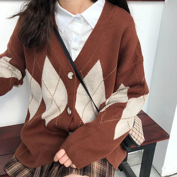 2 krāsas 2019. gadā-pavasarī un rudenī v kakla krāsu salikuma v kakla džemperis sieviešu trikotāžas jakas sieviešu (X981)