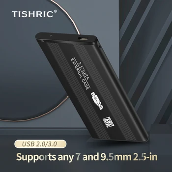 TISHRIC 2.5 Collas USB3.0 Ārējā HDD Gadījumā, Cietā Diska Gadījumā Cietais Disks, Kaste Sata Uz Usb HDD Enclosure Gadījumā Cietais Disks